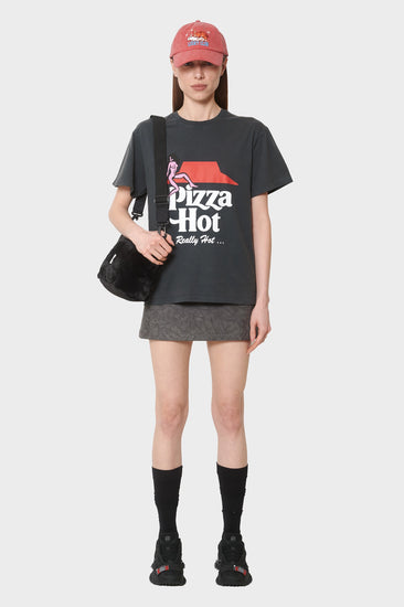 damskie#@Koszulka Pizza Hot czarna