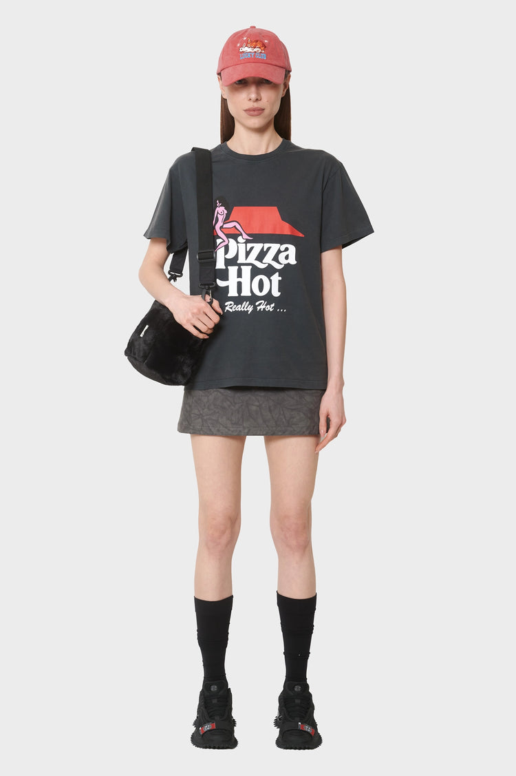 damskie#@Koszulka Pizza Hot czarna