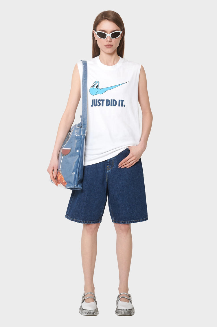 damskie#@Koszulka Just Did It...Again biała