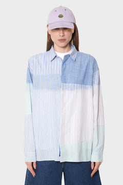 Koszula FADE OUT STRIPE SHIRT niebieska