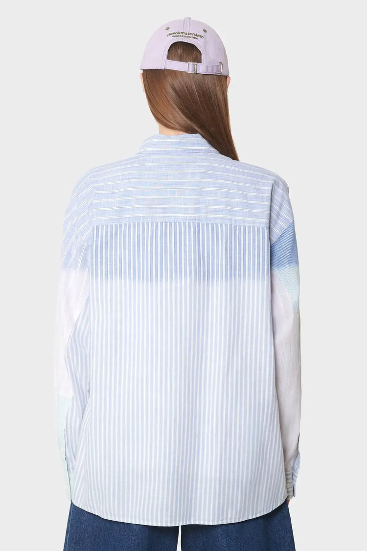 damskie#@Koszula FADE OUT STRIPE SHIRT niebieska