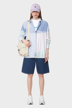 Koszula FADE OUT STRIPE SHIRT niebieska
