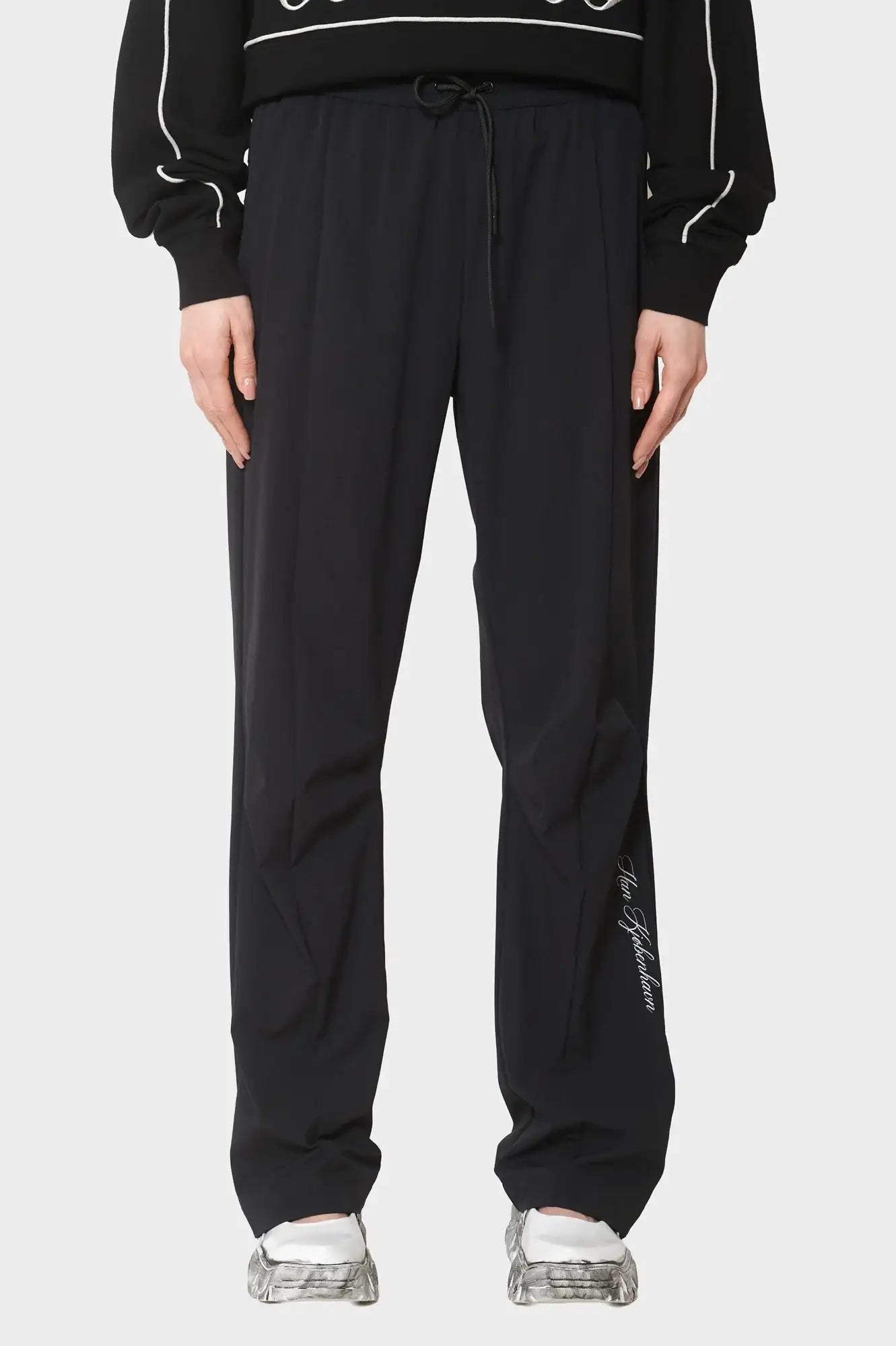 damskie#@Spodnie TECHNICAL PANTS czarne