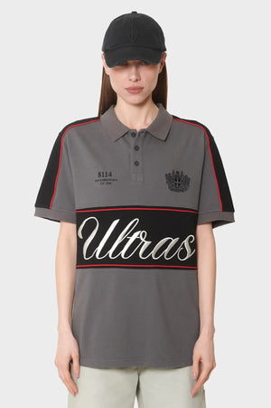 damskie#@Koszulka LOGO POLO TEE szara