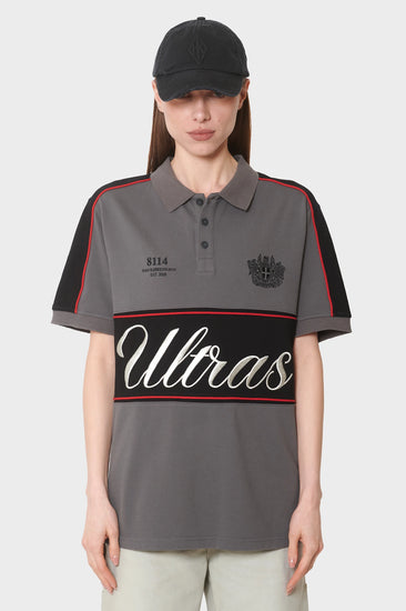 damskie#@Koszulka LOGO POLO TEE szara