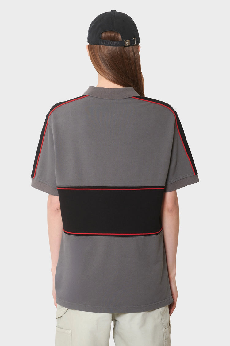 damskie#@Koszulka LOGO POLO TEE szara