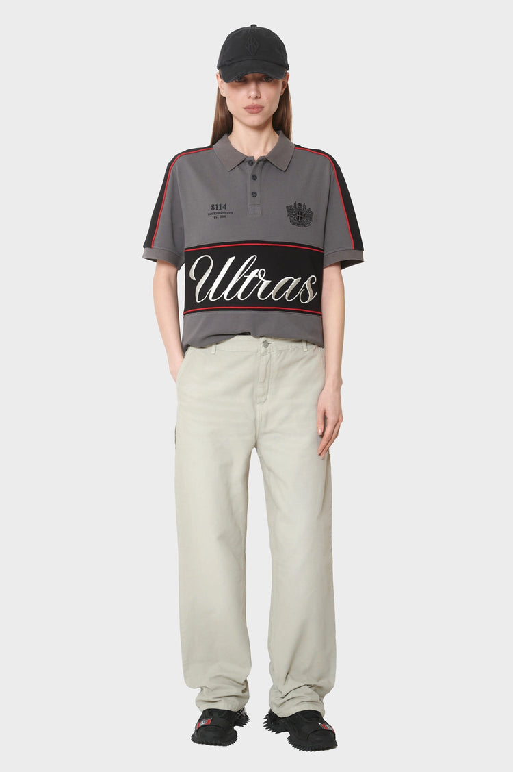 damskie#@Koszulka LOGO POLO TEE szara