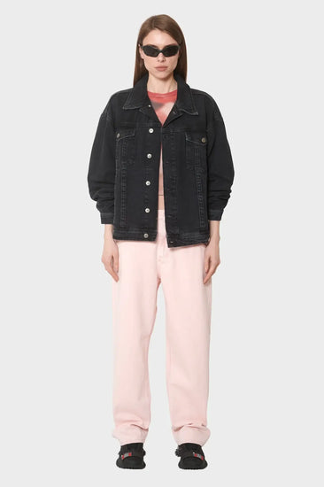damskie#@Kurtka OVERSIZED DENIM JACKET czarna