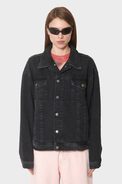 Kurtka OVERSIZED DENIM JACKET czarna