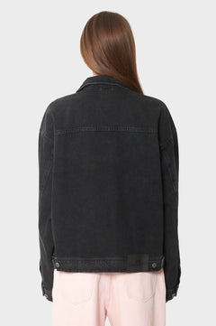 Kurtka OVERSIZED DENIM JACKET czarna