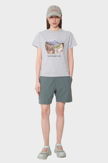 damskie#@Koszulka Sounds Straight, I'm Out szara