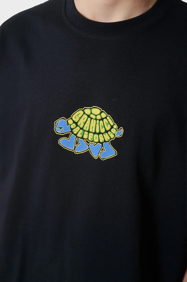 T-shirt TURTLE ironed black