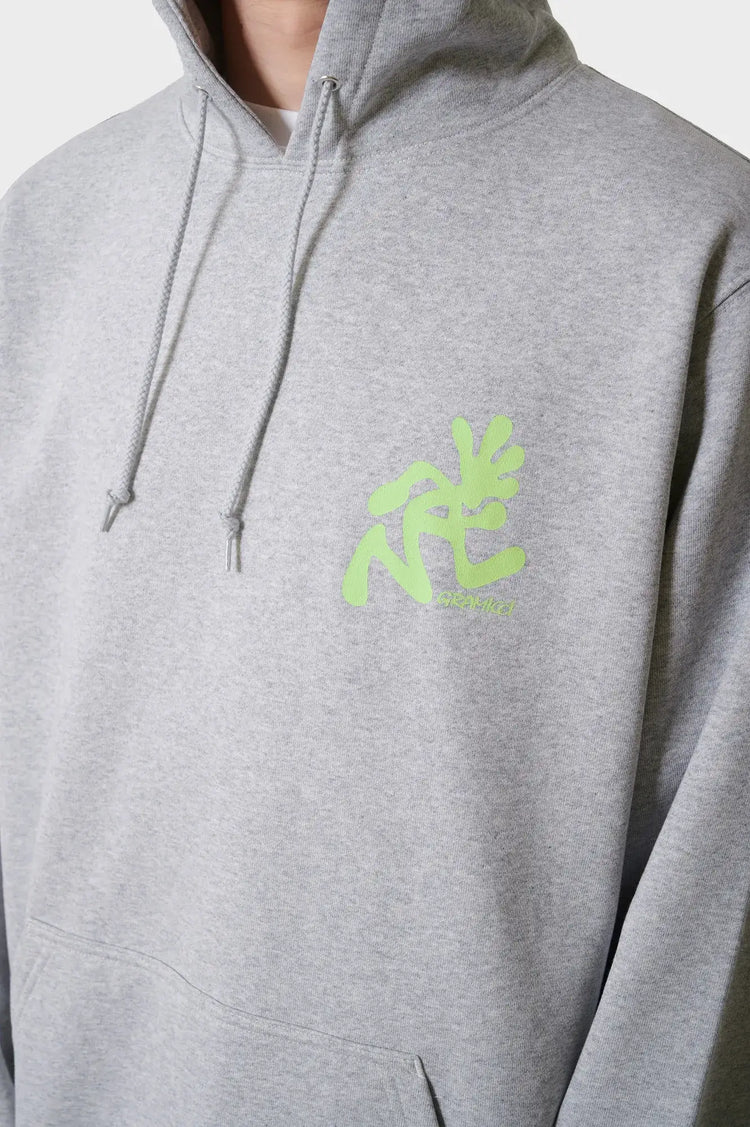 Sweatshirt RUNNING MAN HOODED gray