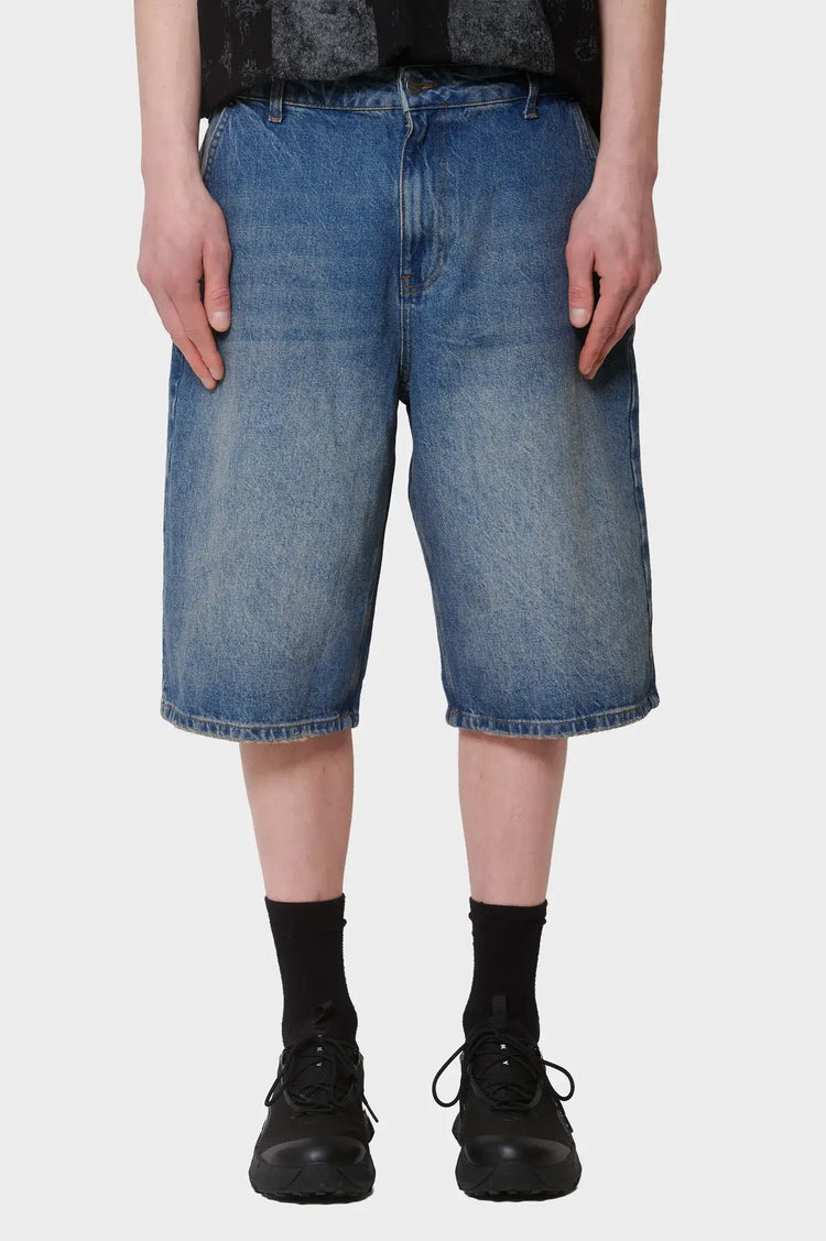 Shorts STRAIGHT DENIM SHORTS faded blue