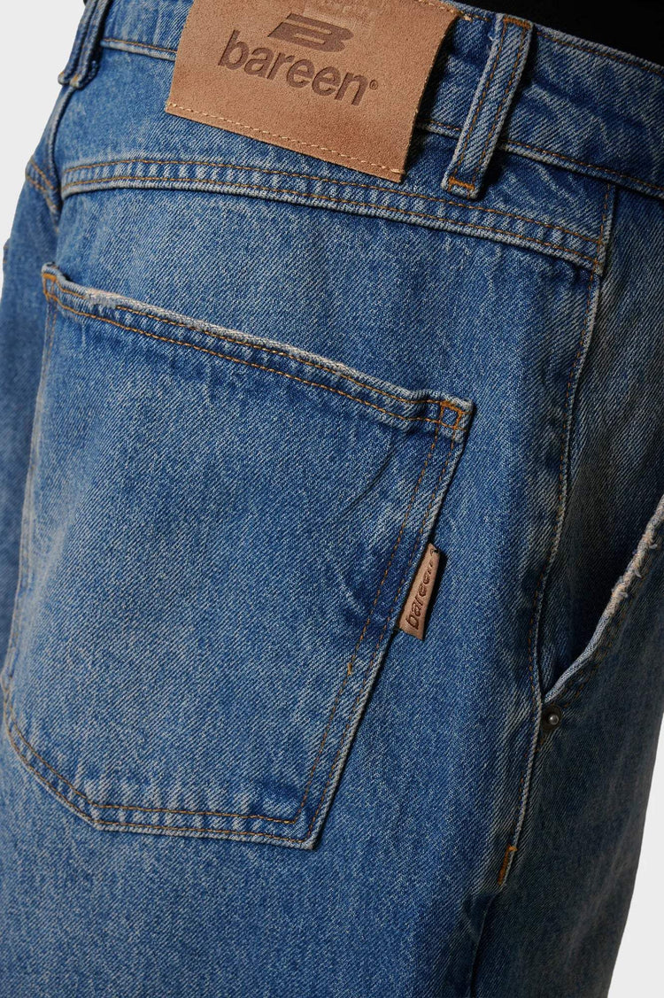 Shorts STRAIGHT DENIM SHORTS faded blue