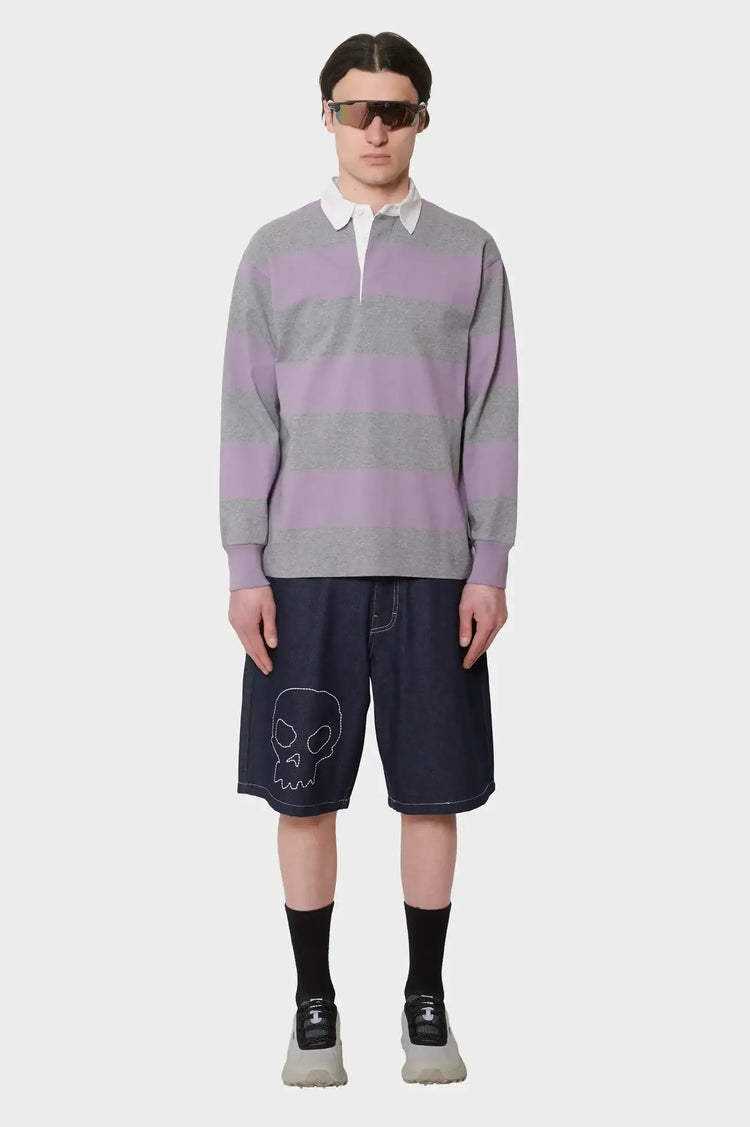 Rugby shirt LANGDON gray-pink