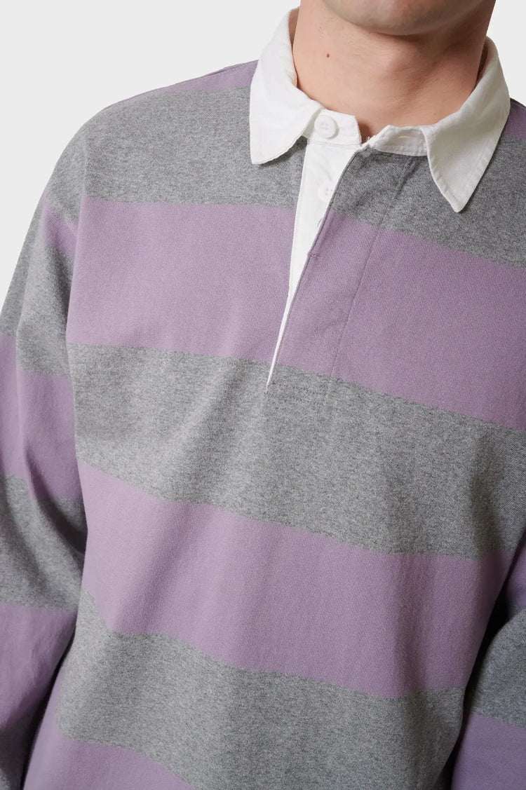 Rugby shirt LANGDON gray-pink