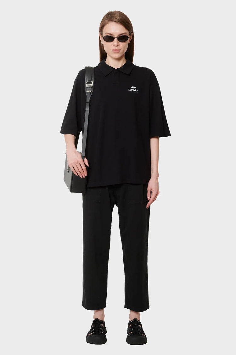Koszulka OVERSIZE POLO czarna