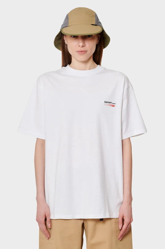 damskie#@Koszulka BOX FIT T-SHIRT - SPONSORED biała