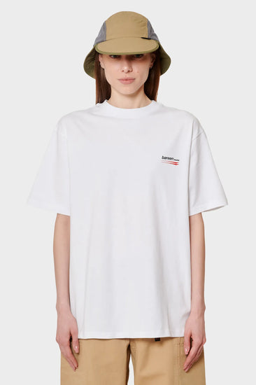 damskie#@Koszulka BOX FIT T-SHIRT - SPONSORED biała