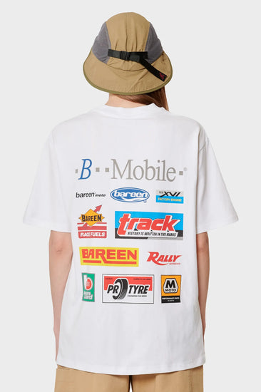 damskie#@Koszulka BOX FIT T-SHIRT - SPONSORED biała