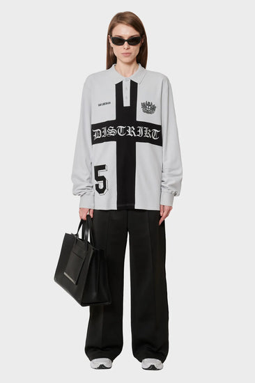 damskie#@Longsleeve DISTRIKT POLO LS szare