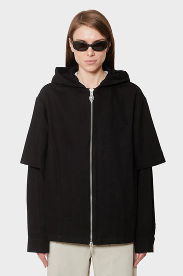damskie#@Bluza HOODED SHIRT czarna