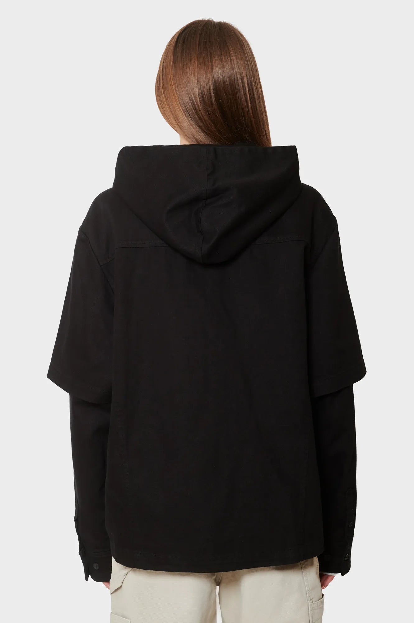damskie#@Bluza HOODED SHIRT czarna