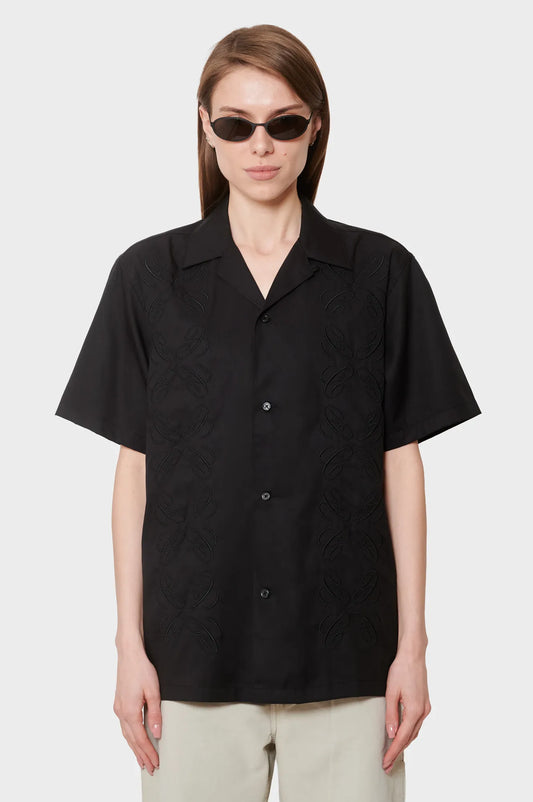 damskie#@Koszula S/S Signet Shirt czarna