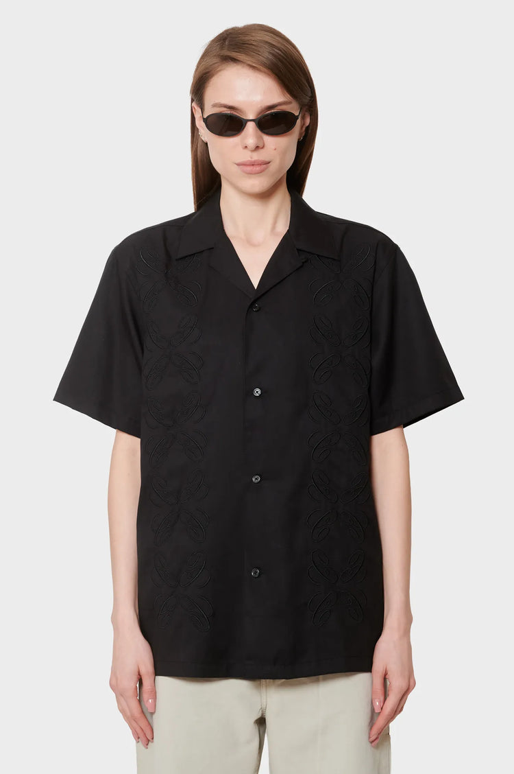 damskie#@Koszula S/S Signet Shirt czarna