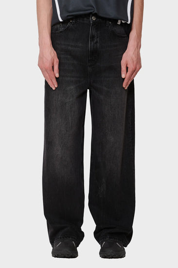 BAGGY DENIM JEANS black Han Kjøbenhavn