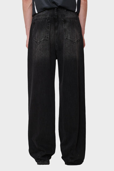 BAGGY DENIM JEANS black Han Kjøbenhavn