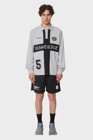 meskie#@Longsleeve DISTRIKT POLO LS szare