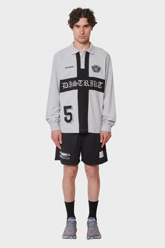 Longsleeve DISTRIKT POLO LS szare