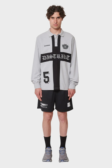 meskie#@Longsleeve DISTRIKT POLO LS szare