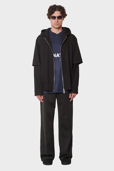 meskie#@Bluza HOODED SHIRT czarna