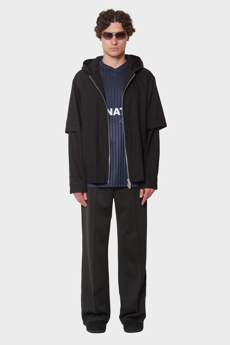 meskie#@Bluza HOODED SHIRT czarna