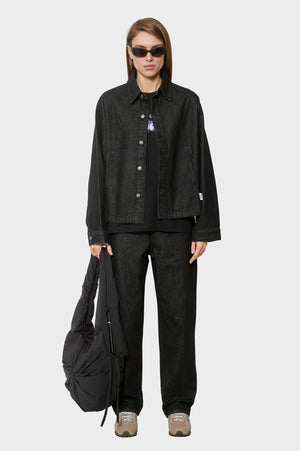 damskie#@Kurtka DENIM OVERSHIRT czarna