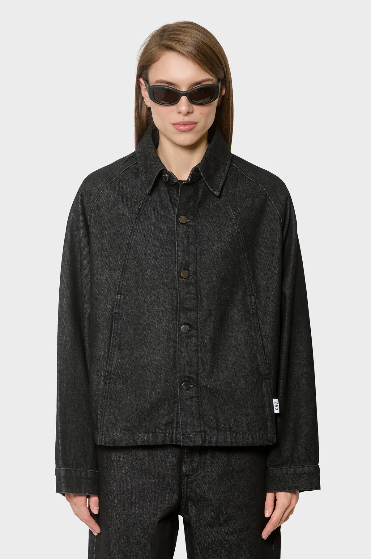 damskie#@Kurtka DENIM OVERSHIRT czarna