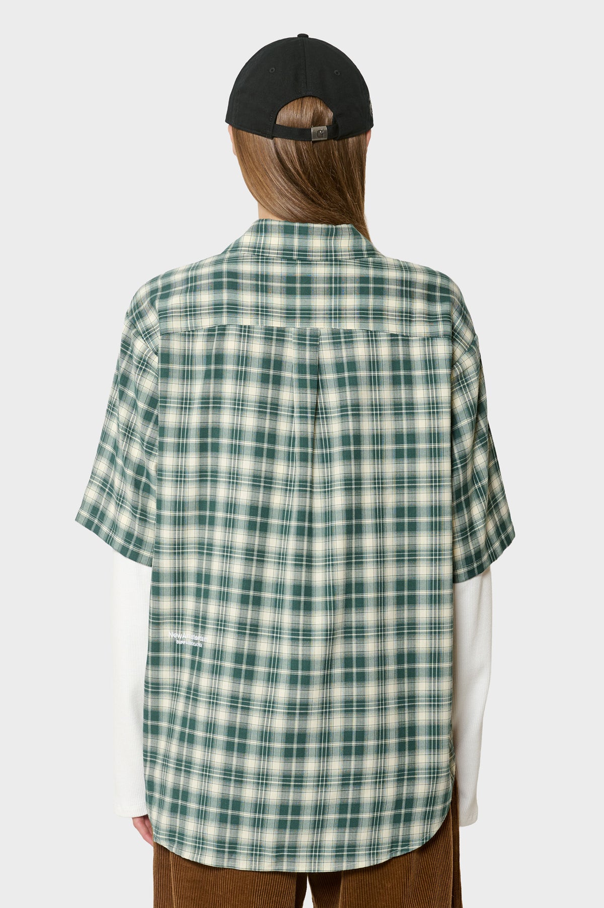 damskie#@Koszula DOUBLE LAYER SHIRT zielona