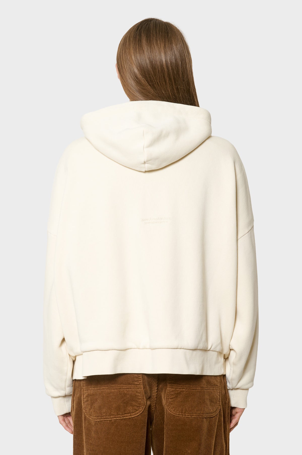 damskie#@Kurtka DOUBLE LAYERED HOODIE kremowa