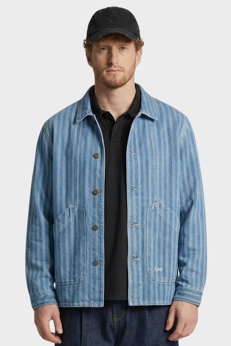 Kurtka BERRY DENIM OVERSHIRT niebieska