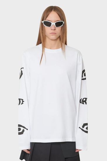 damskie#@Longsleeve EYE SLEEVE biały