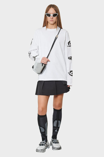 damskie#@Longsleeve EYE SLEEVE biały