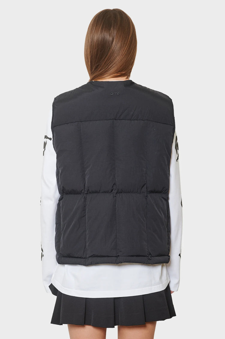 damskie#@Kamizelka PUFFER VEST czarna