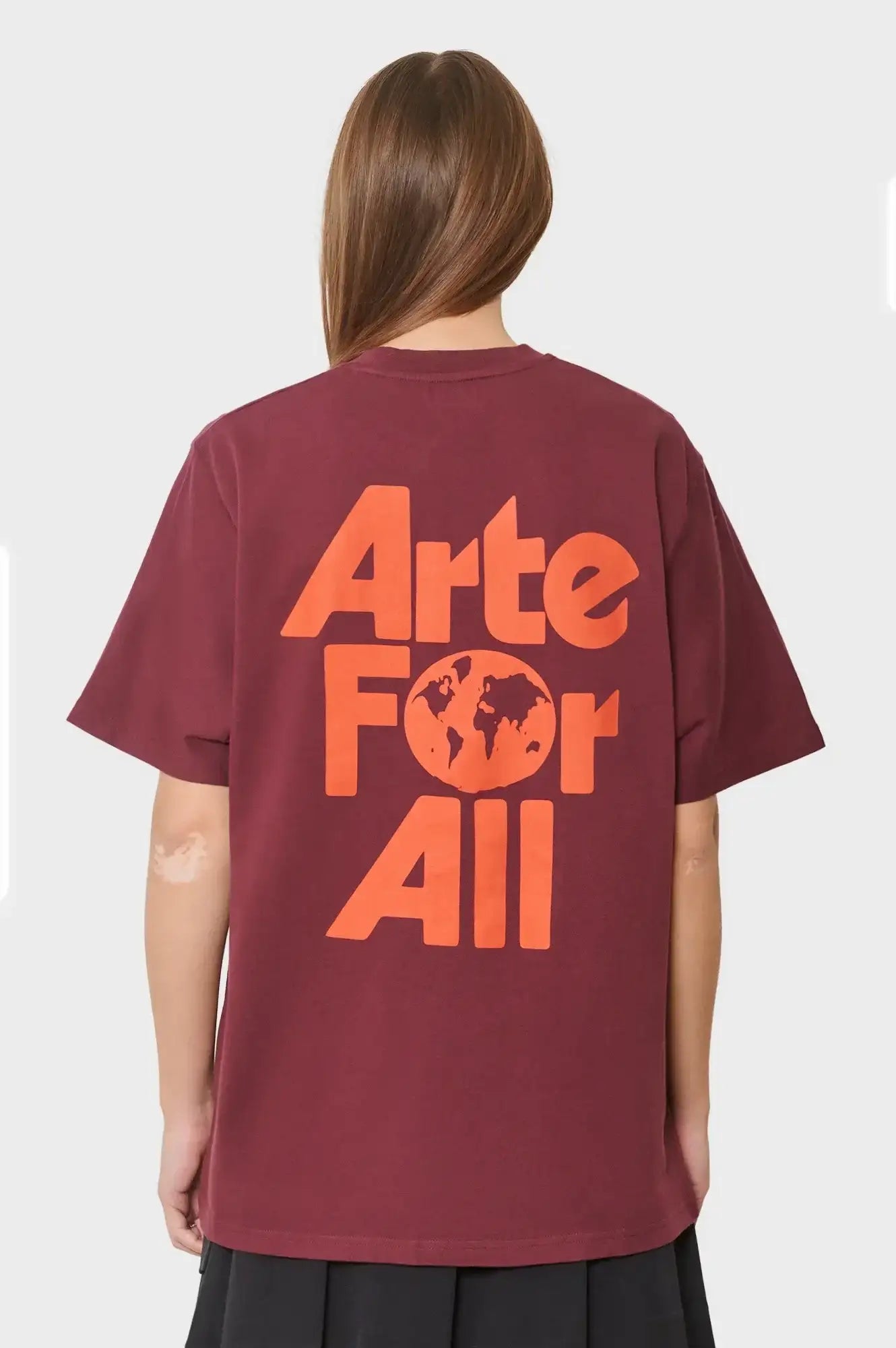 damskie#@Koszulka ARTE FOR ALL bordowa