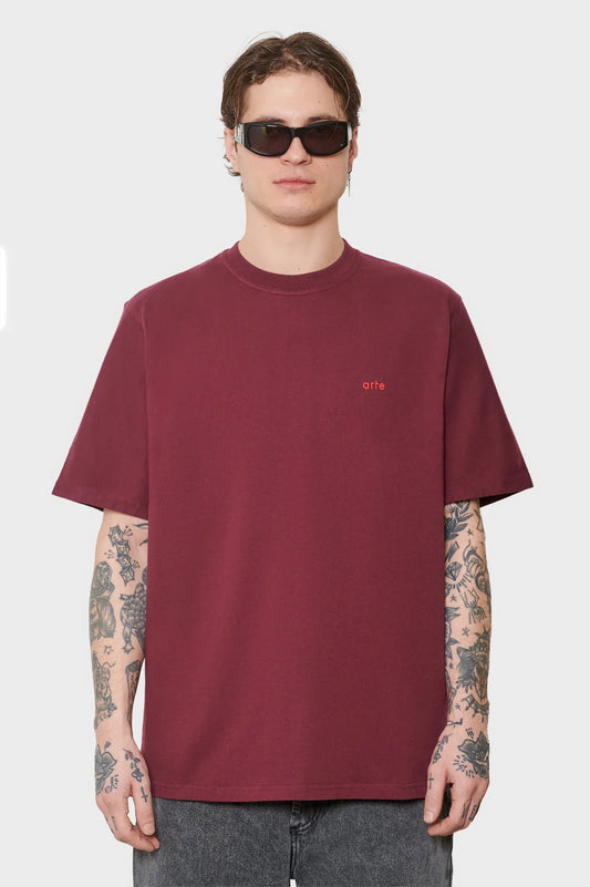 meskie#@Koszulka ARTE FOR ALL bordowa