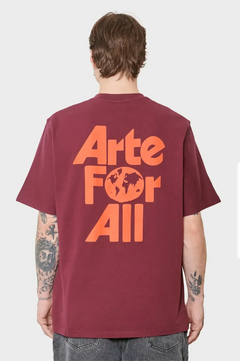 Koszulka ARTE FOR ALL bordowa