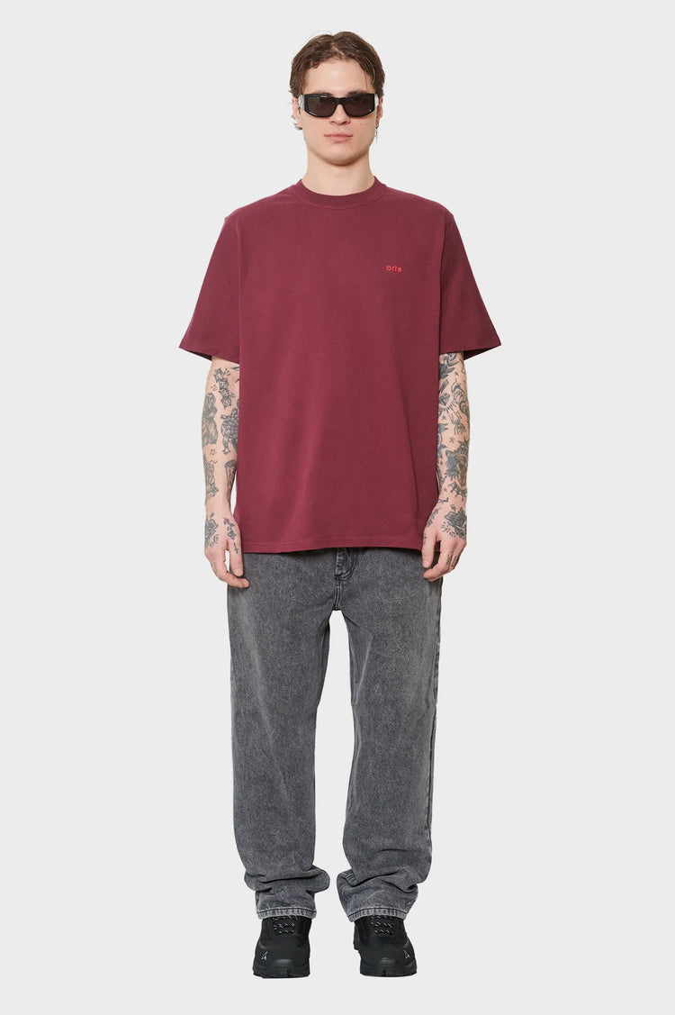 meskie#@Koszulka ARTE FOR ALL bordowa