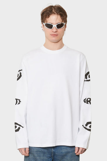 meskie#@Longsleeve EYE SLEEVE biały